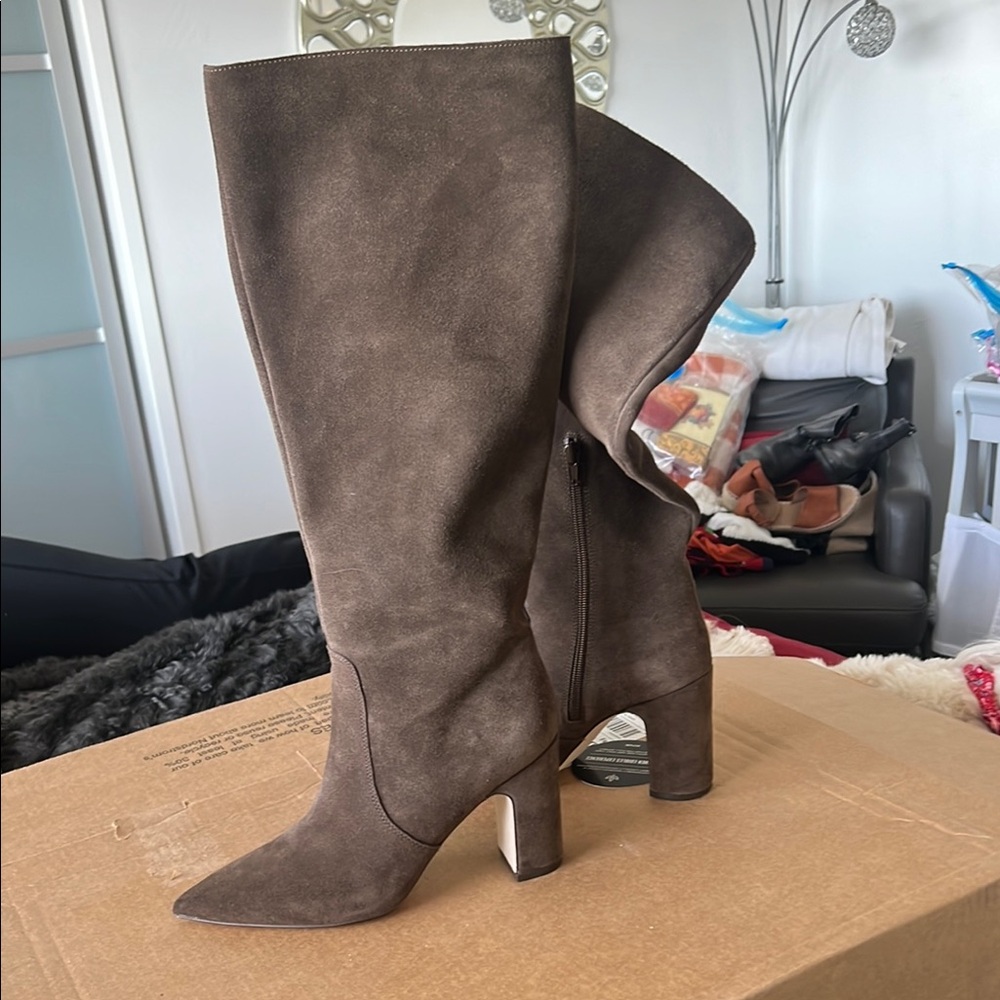 Steve Madden Brown Heeled Boots